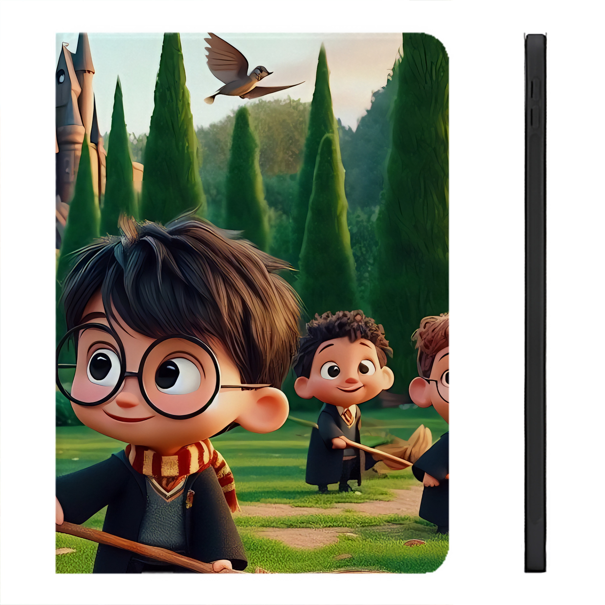 （画像用） Harry Potter ハリー・ポッターシリーズ IPadケース ペンホルダー付き ブックスタイルデザイン